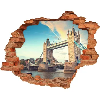 Fototapeta Fototapeta díra na zeď Tower bridge Londýn