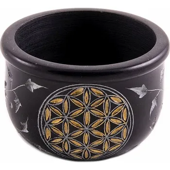 Aroma lampa Kadidelnice miska z mastku Květina života cca 5,3 cm