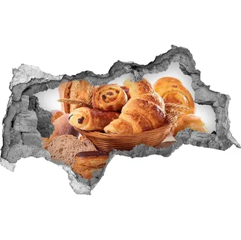 Fototapeta Nálepka 3D díra na zeď Pečivo