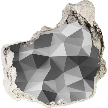 Fototapeta Díra 3D foto tapeta Abstrakce trojúhelníky