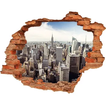 Fototapeta Fototapeta díra na zeď 3D New York