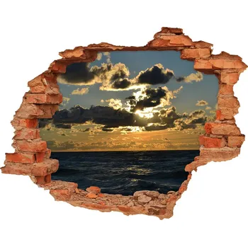 Fototapeta Nálepka fototapeta 3D Západ slunce na moři