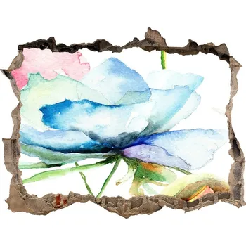 Fototapeta Nálepka 3D díra na zeď samolepící Máky