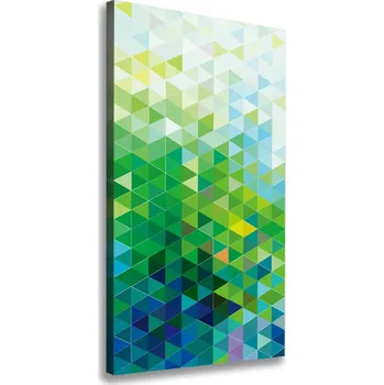 Obraz Vertikální Foto obraz na plátně Abstrakce trojúhelníky