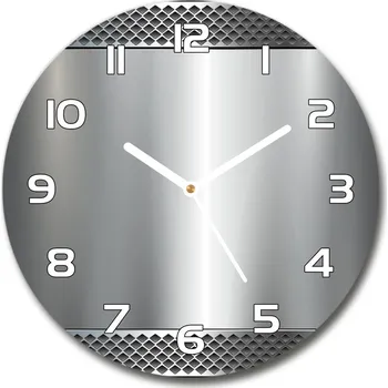 Hodiny Skleněné hodiny kulaté Metalové pozadí