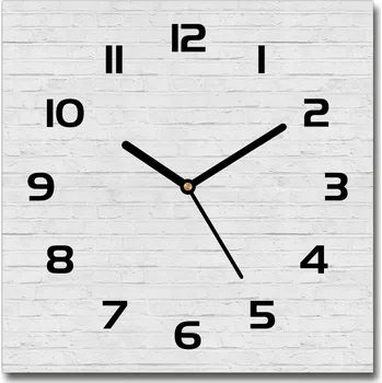 Hodiny Skleněné hodiny na stěnu Zděná zeď