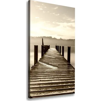 Obraz Vertikální Foto obraz na plátně Dřevěné molo