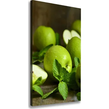 Obraz Vertikální Foto obraz na plátně Zelená jablka