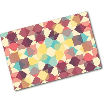 Kuchyňské prkénko Kuchyňská deska velká skleněná Geometrické pozadí