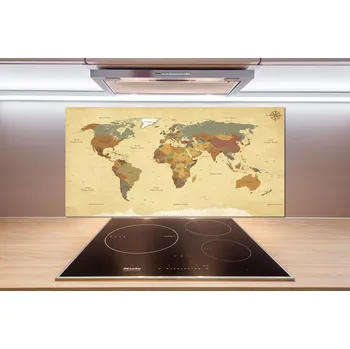 Obklad Panel do kuchyně Politická mapa