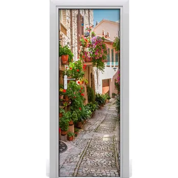 Fototapeta Fototapeta samolepící na dveře italské uličky 85x205 cm
