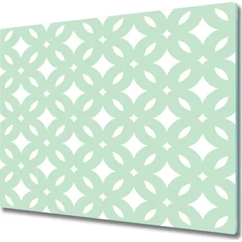 Kuchyňské prkénko Skleněná krájecí deska Geometrické pozadí 60x52 cm