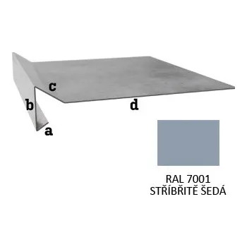 BLIX TPO Atiková okapnice háko r.š. 250 Stříbřitě šedá RAL 7001