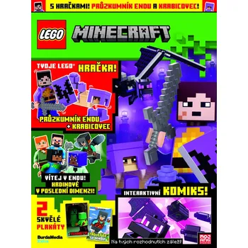 KOMIKS LEGO® Minecraft® 02/2025 - Minifigurka PRŮZKUMNÍK ENDU + KRABICOVEC