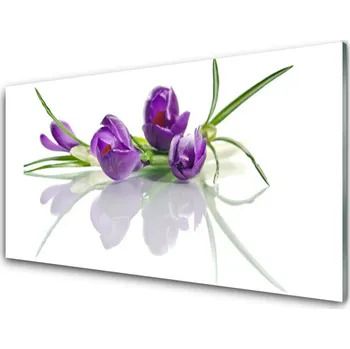 Obraz Obraz na skle Květiny Rostlina Příroda 120x60 cm 2 Přívěsky