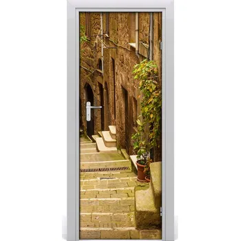 Fototapeta Fototapeta samolepící na dveře italské uličky 75x205 cm