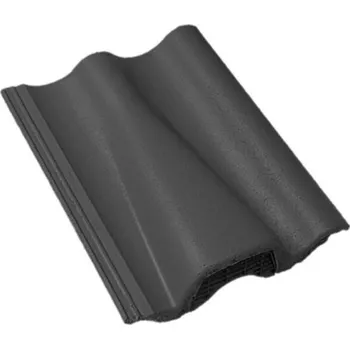 betonová krytina BRAMAC MAX Protector Odvětrávací taška Ebenově Černá