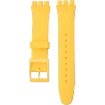 Řemínek na hodinky Silikonový řemínek Ricardo 17mm (pro Swatch), žlutý