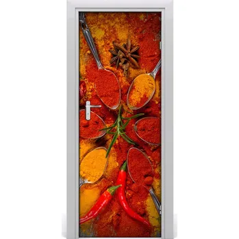 Fototapeta Samolepící fototapeta na dveře koření 95x205 cm