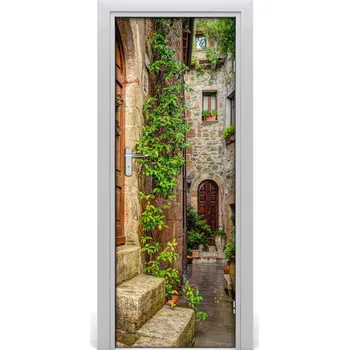 Fototapeta Fototapeta samolepící na dveře italské uličky 75x205 cm