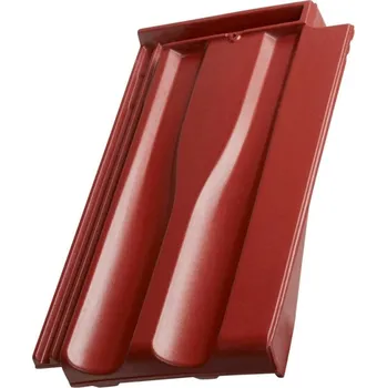 Střešní krytina TONDACH Renoton 11 (Hranice 11) posuvná taška Okrajová taška pravá Červená engoba