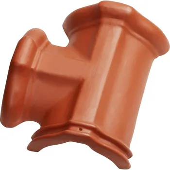 pálená krytina TONDACH Hřebenáč JIRČANY a STODO Rozděl. hřebenáč T levý č. 2 (š. 21 cm) Cihlově červená režná