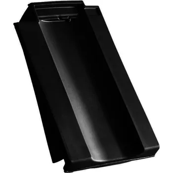 Střešní krytina CREATON Optima HÖNGEDA Okrajová taška levá Černá Glazura Finesse