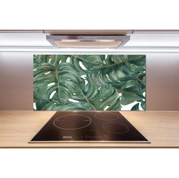 Obklad Skleněný panel do kuchynské linky Monstera