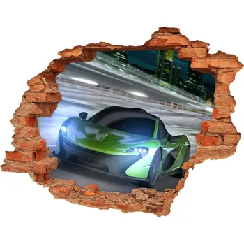 Fototapeta Foto fotografie díra na zeď Závodník