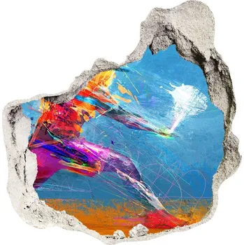 Fototapeta Fototapeta díra na zeď 3D Tenista