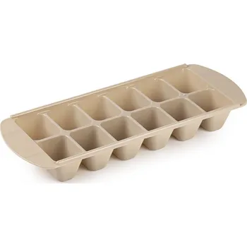 PlasticForte Zásobník na ledové kostky Basic, hnědý