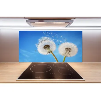 Obklad Skleněný panel do kuchynské linky Pampelišky