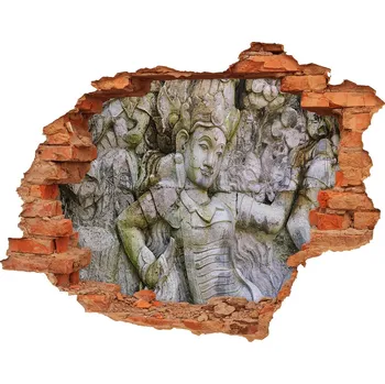 Fototapeta Fototapeta díra na zeď 3D Kamenná socha