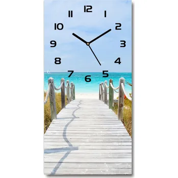 Hodiny Nástěnné hodiny tiché Stezka na pláž