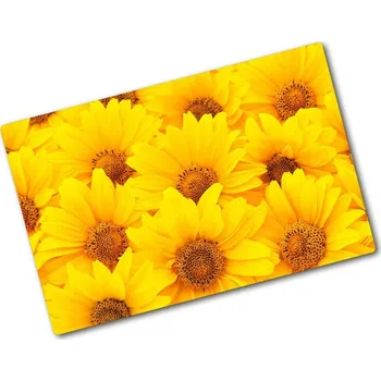 Kuchyňské prkénko Deska na krájení skleněná Slunečníky