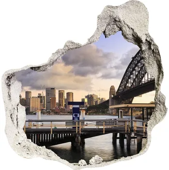 Fototapeta Fototapeta díra na zeď 3D Most w Sydney