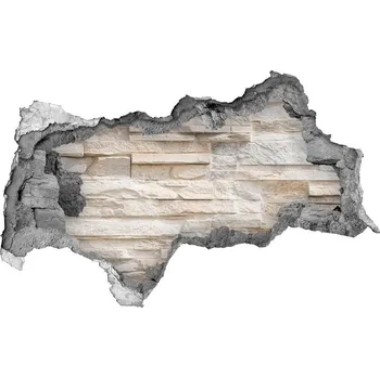 Fototapeta Nálepka 3D díra samolepící Zděná zeď