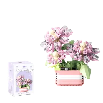 ostatní stavebnice Zhe Gao Pryskyřník v květináči stavebnice