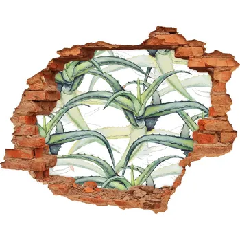 Fototapeta Fototapeta díra na zeď 3D Aloes