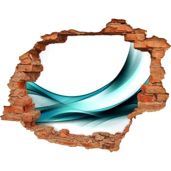 Fototapeta Samolepící díra zeď 3D Abstrakce vlny
