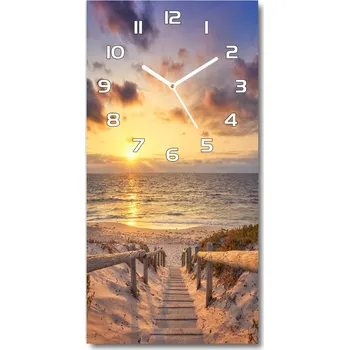 Hodiny Nástěnné hodiny tiché Stezka na pláž
