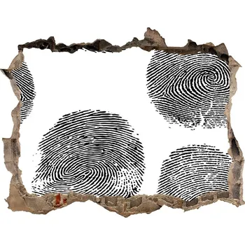 Fototapeta Fotoobraz díra na stěnu Otisk prstů