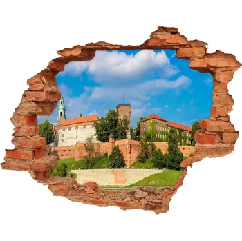 Fototapeta Fototapeta díra na zeď 3D Krakov Polsko