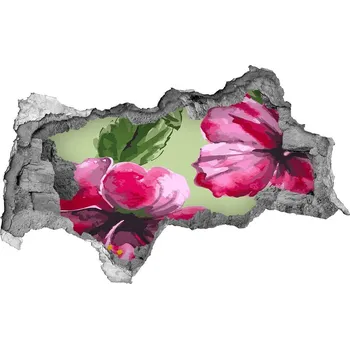 Fototapeta 3D díra nálepka Hawajské květiny