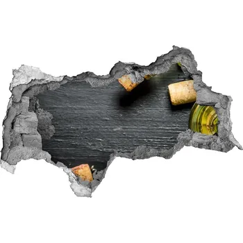 Fototapeta Nálepka 3D díra na zeď Bílé víno a ovoce