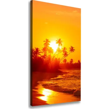 Obraz Vertikální Foto obraz na plátně Tropická pláž