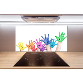 Obklad Panel do kuchyně Pomalované dlaně