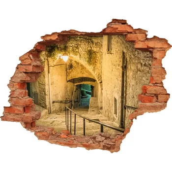 Fototapeta Fototapeta díra na zeď Peille noc Francie