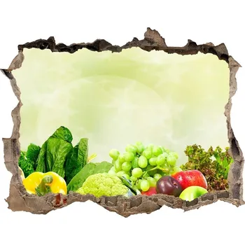 Fototapeta Nálepka 3D díra na zeď Zelenina