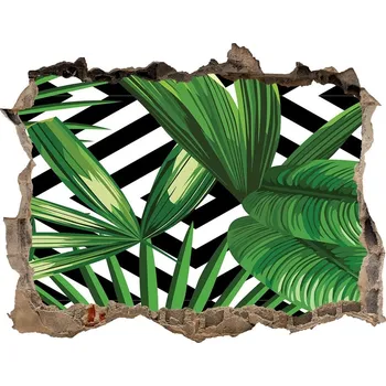 Fototapeta 3D díra nálepka Tropické listí